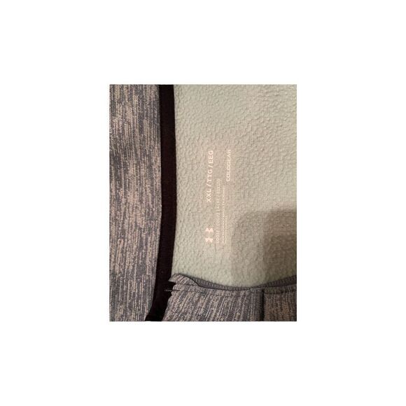 Under Armour Mens Grey/green Long-Sleeve 1/4 Zip Pullover Fleece Jacket Extra Ex - Picture 5 of 16